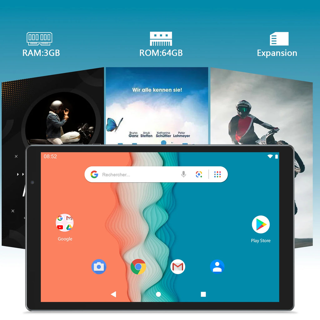 New Product 10.1 Inch SC9863A Octa Core Tablet 2in1 PC Docking Keyboard Case 2.0GHz 3GB Memory Capacity for Business Networking