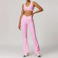 Women Yoga Set Yoga 2-piece Letter Printing Sports Suit Aloismness Casual