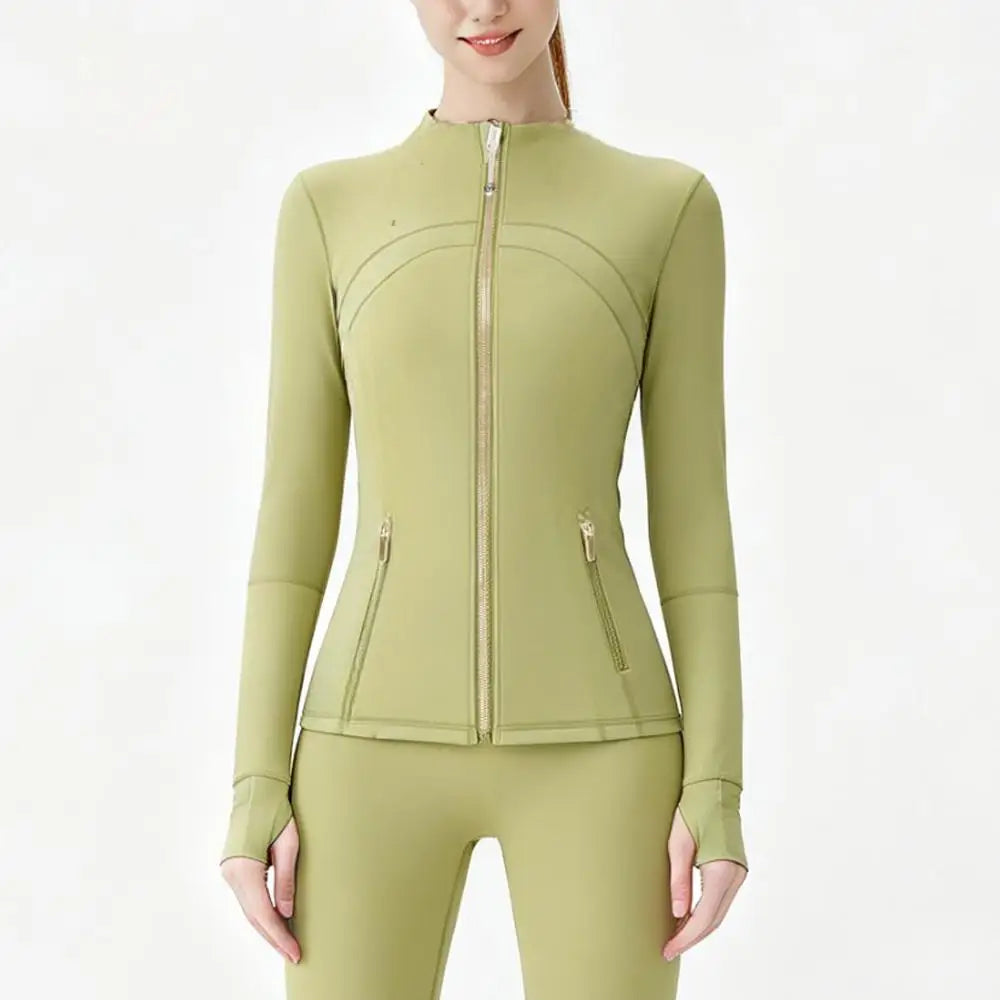 USA OverSea Fast Shipping Pro Compression Winter Yoga Jacket | High-Quality Thermal Slim Fit with Stand Collar for Gym & Outdoor