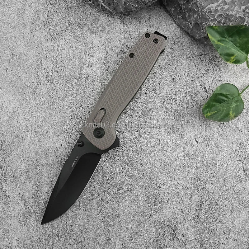 Outdoor EDC Tool D2 Steel Knife Bearing Pocket Folding Knife 2.8-inch Camping Hunting Knife DIY