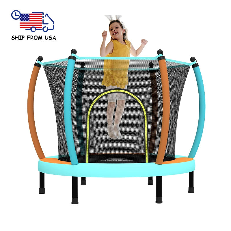 Zoshine New Arrivals 60inch Indoor/Outdoor Fitness Toy Children's Sports Trampoline Made of Durable Polypropylene PVC Foam Steel