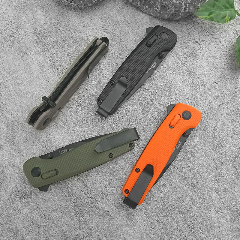 Outdoor EDC Tool D2 Steel Knife Bearing Pocket Folding Knife 2.8-inch Camping Hunting Knife DIY