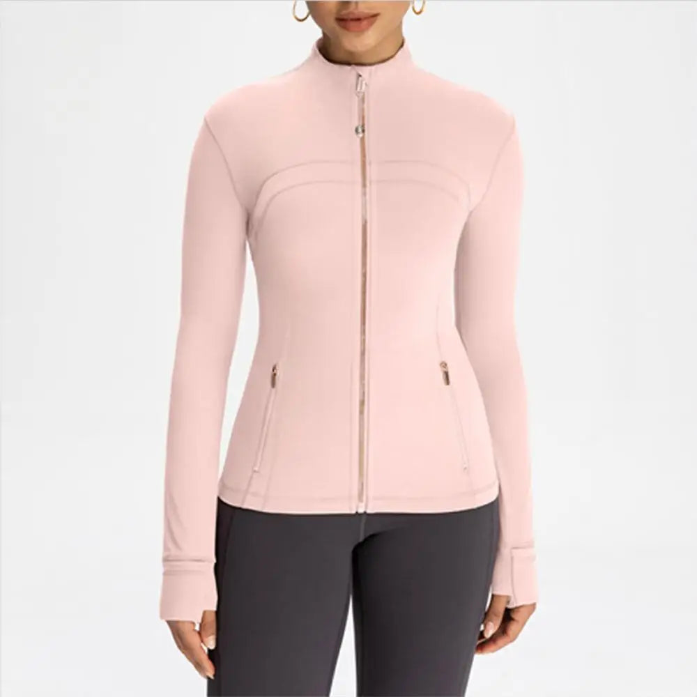 USA OverSea Fast Shipping Pro Compression Winter Yoga Jacket | High-Quality Thermal Slim Fit with Stand Collar for Gym & Outdoor