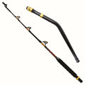 Topline High Quality Saltwater Tuna Shark Fishing Rod Heavy Fiberglass Fishing Trolling Rods for Big Game Fishing
