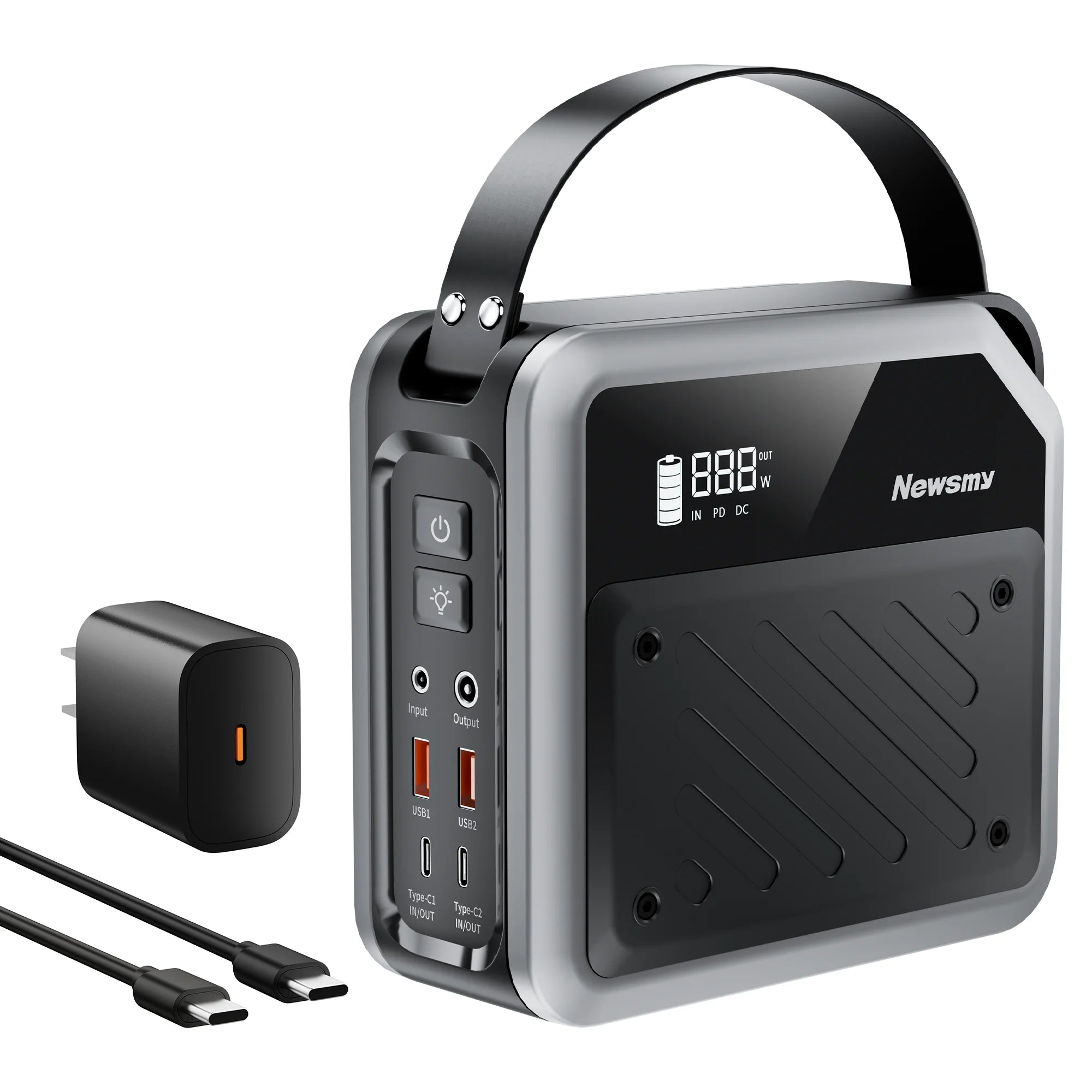 200W Power Bank US/EU pd 100w connect with solar panel support solar charging power station