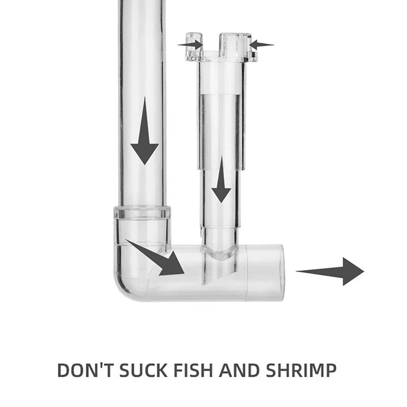 Fish Tank Decor for Akvarium; Aquarium Lily Outlet and Skimmer; Supplies for Filtered Fishbowls.