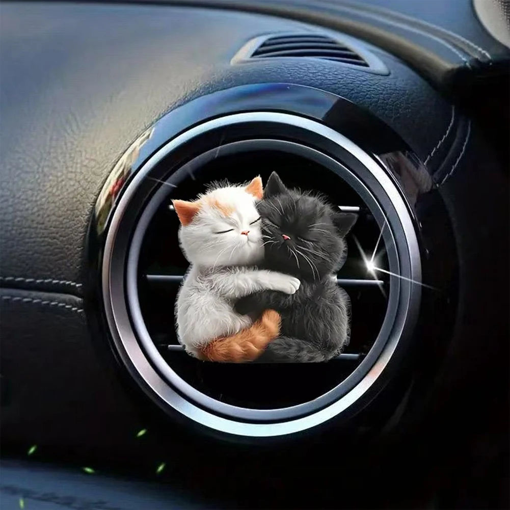 Cat Car Air Outlet Perfume Clips Air Outlet Aroma Diffuser Ventilation Clip Car Interior Decoration Car Air Freshener Diffuser