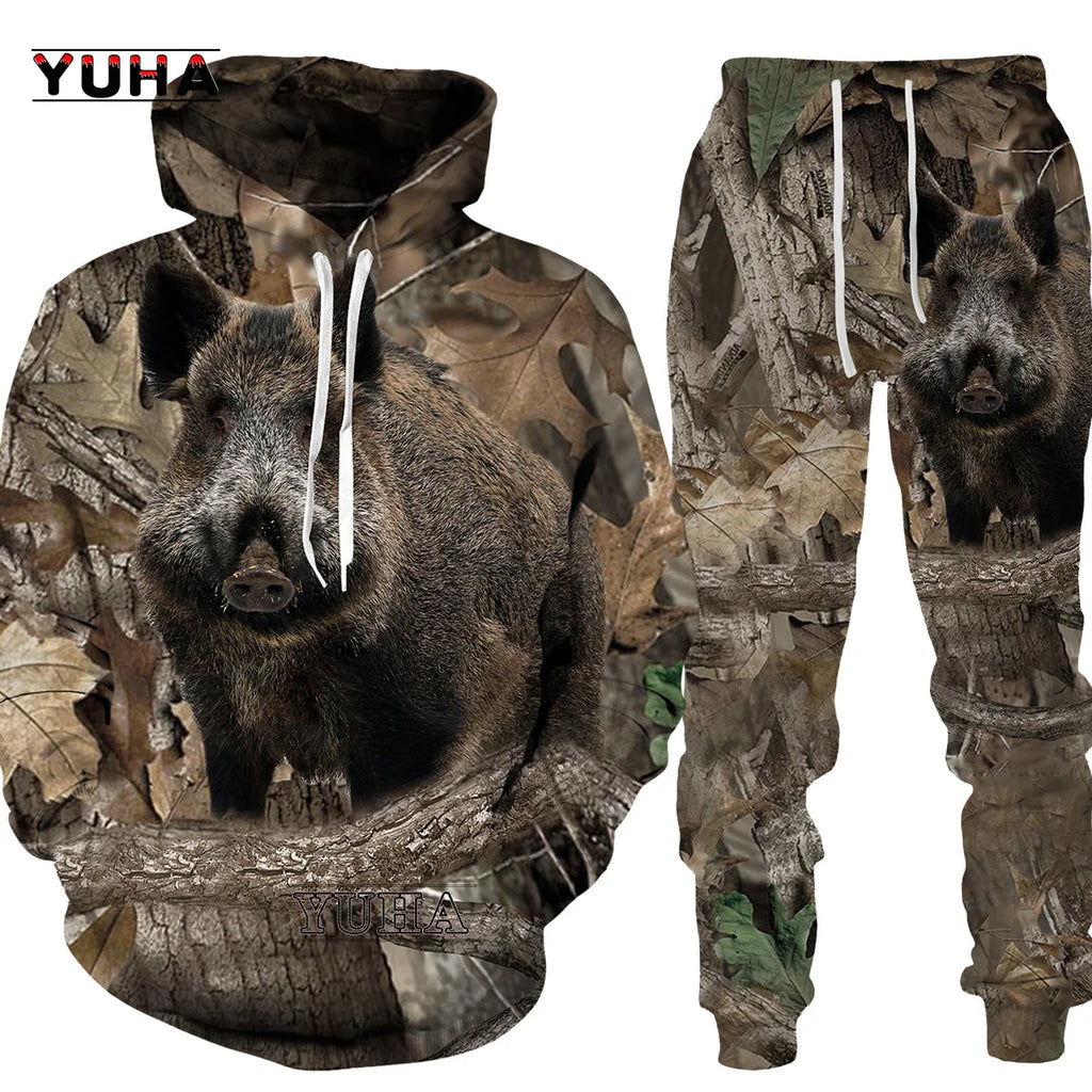 Animals Wolf /Raccoon/Cat Men Hoodies 3D Graphic Front and Back Pullover Tops Casual Sweatshirts Harajuku Clothing