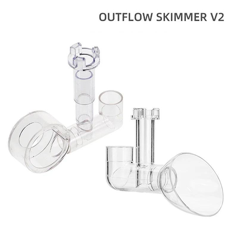 Fish Tank Decor for Akvarium; Aquarium Lily Outlet and Skimmer; Supplies for Filtered Fishbowls.