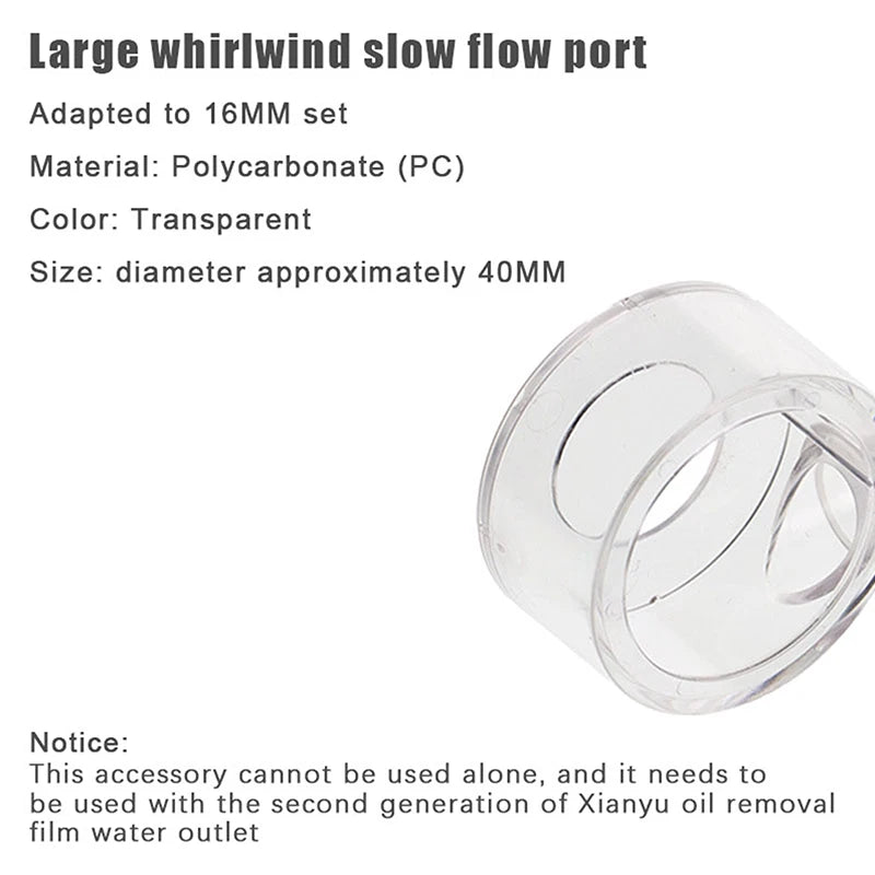 Fish Tank Decor for Akvarium; Aquarium Lily Outlet and Skimmer; Supplies for Filtered Fishbowls.