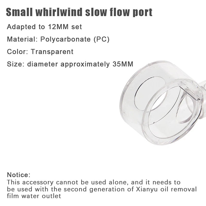 Fish Tank Decor for Akvarium; Aquarium Lily Outlet and Skimmer; Supplies for Filtered Fishbowls.