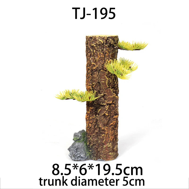 Fish Tank Resin Sinking Wood Aquarium Simulation Tree Trunk Driftwood Aquatic Plant Water Grass Tank Rainforest Landscaping Tree