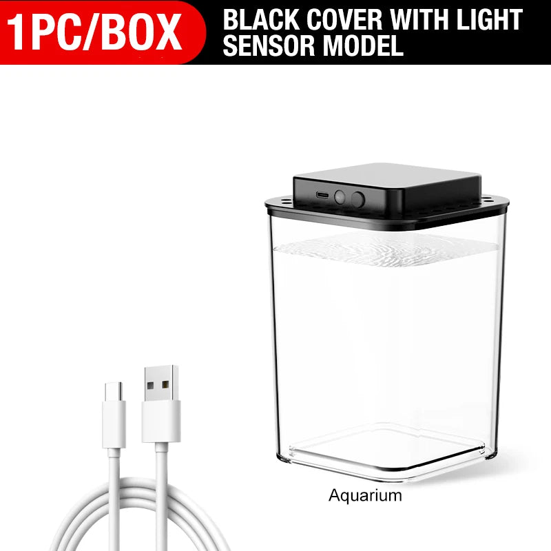New desktop fish tank, lazy fish fighting tank, self circulating ecological fish tank, living room small ecological goldfish tan