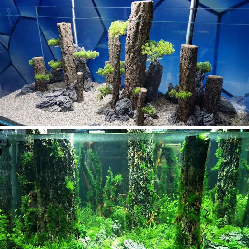 Fish Tank Resin Sinking Wood Aquarium Simulation Tree Trunk Driftwood Aquatic Plant Water Grass Tank Rainforest Landscaping Tree
