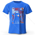 Men's Cat Printed T-Shirt 100% Organic Cotton Relaxed Fit Hand Painted Design Tee for Adults Quirky Fashion