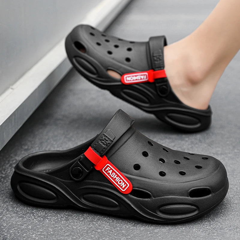 Summer Sandals Men New Fashion Cave Shoes Comfortable Soft Sole Outdoor Indoor Men's  Garden Clogs Beach Shoes Slippers
