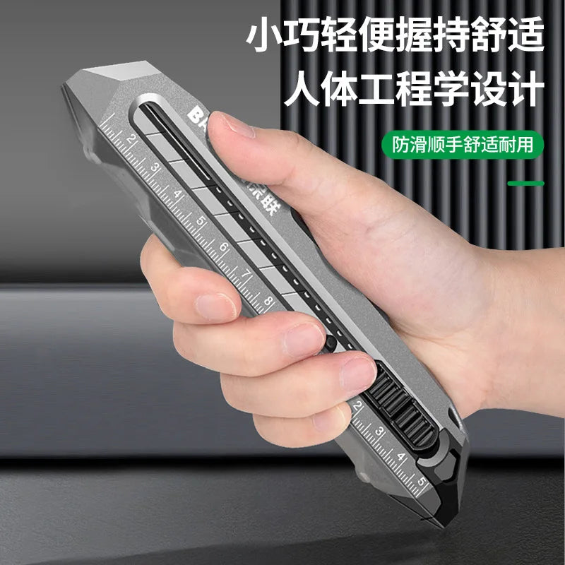 BaoLian Aluminum Alloy Multifunctional Art Knife Thickened Wallpaper Knife Industrial Grade Cutter For Home School