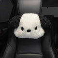 Internet-Famous Dog Car Winter Headrests (1 Pcs ) – Plush Neck-Protective Style, for Ladies, Adds Cuteness to Interior
