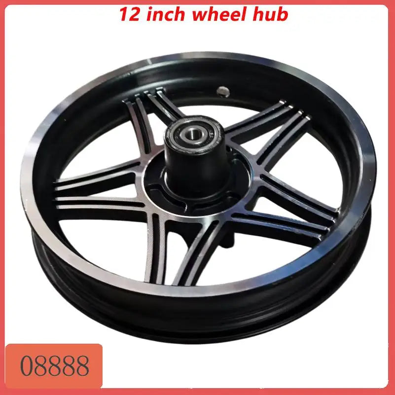 Crafted with precision, the 12 inch wheels are thickened with aluminum rings and used as accessories for electric bicycles