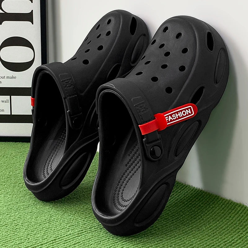 Summer Sandals Men New Fashion Cave Shoes Comfortable Soft Sole Outdoor Indoor Men's  Garden Clogs Beach Shoes Slippers