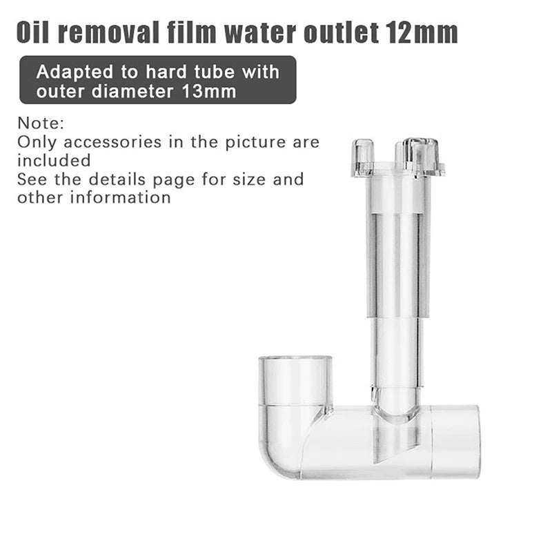 Fish Tank Decor for Akvarium; Aquarium Lily Outlet and Skimmer; Supplies for Filtered Fishbowls.
