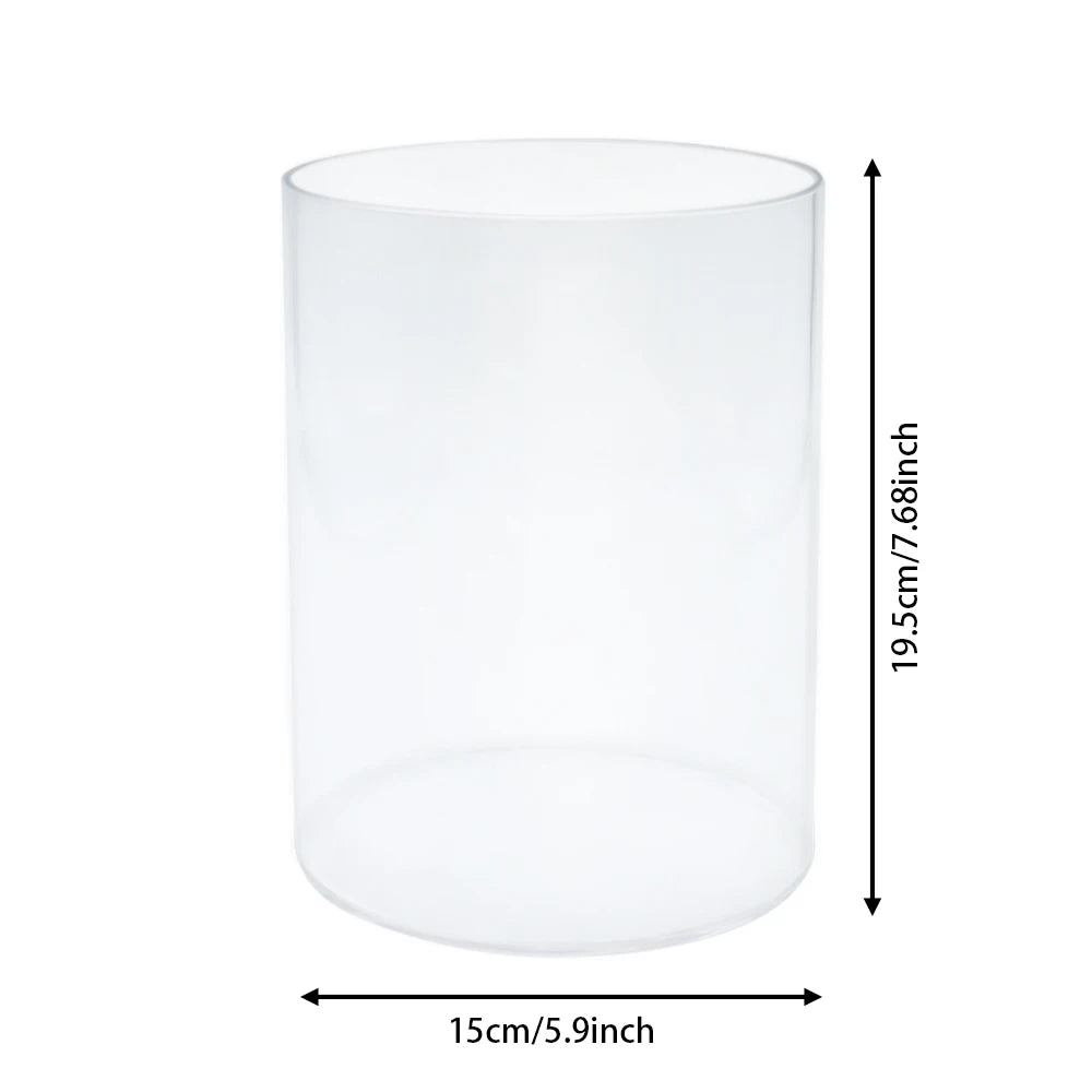 Acrylic hydroponic plant fish tank, high-definition and lightweight cylindrical fish tank, suitable for hydroponic aquatic plant