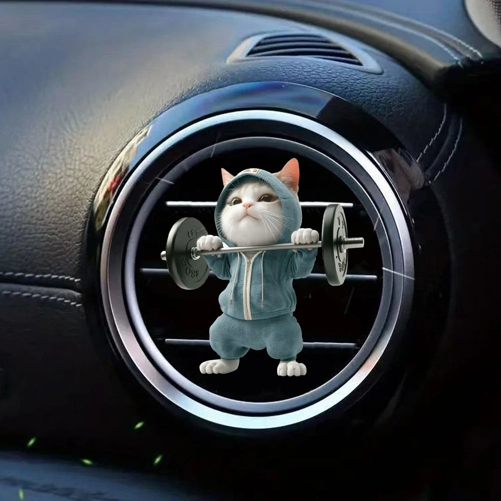 Cat Car Air Outlet Perfume Clips Air Outlet Aroma Diffuser Ventilation Clip Car Interior Decoration Car Air Freshener Diffuser
