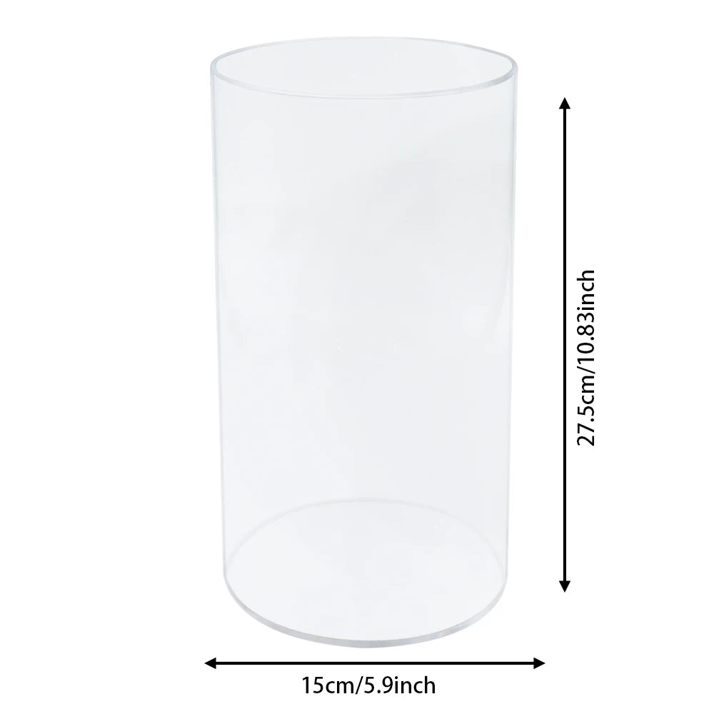 Acrylic hydroponic plant fish tank, high-definition and lightweight cylindrical fish tank, suitable for hydroponic aquatic plant