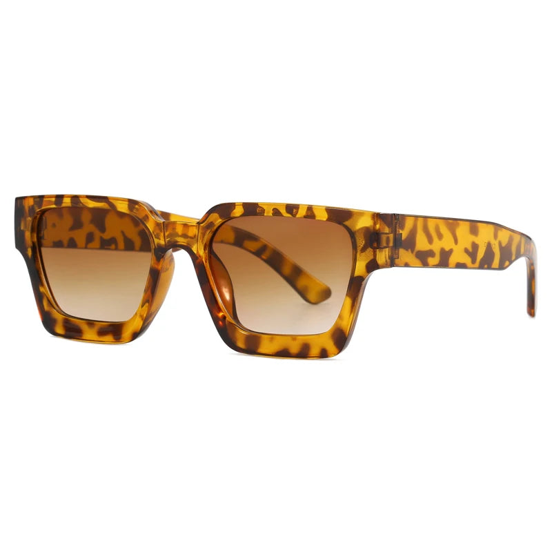 Vintage Square Sunglasses Women Brand Oversized Sun Glasses Men Retro Green Eyeglasses Shades Goggle UV400 Oculos