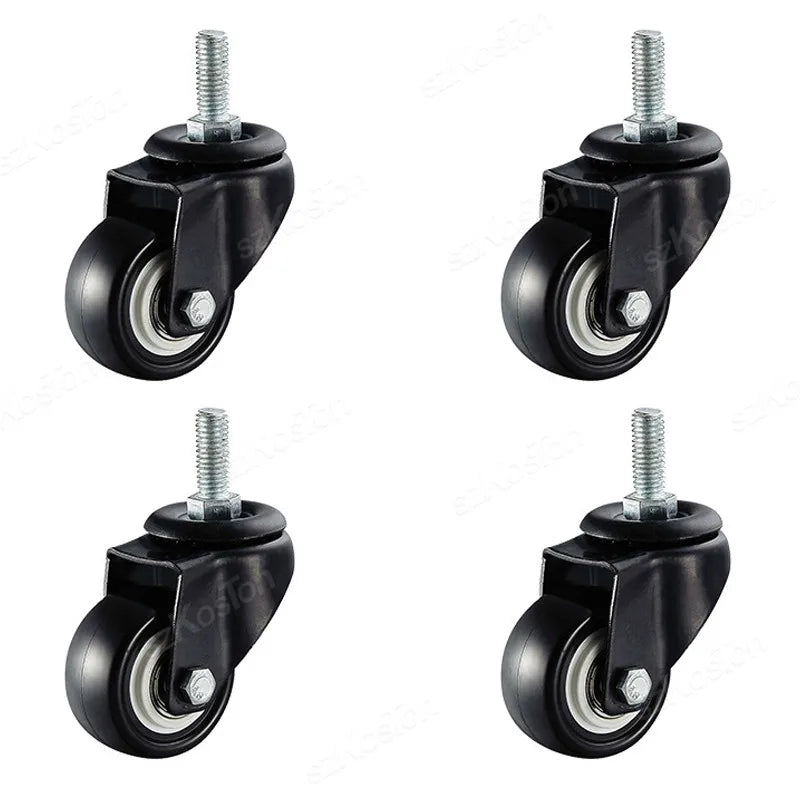 Heavy Duty Casters PP Wheels Rollers For Furniture Wheel Caster Wheels 360° Caster Wheel Industrial With Brake 1.5/2 Inch