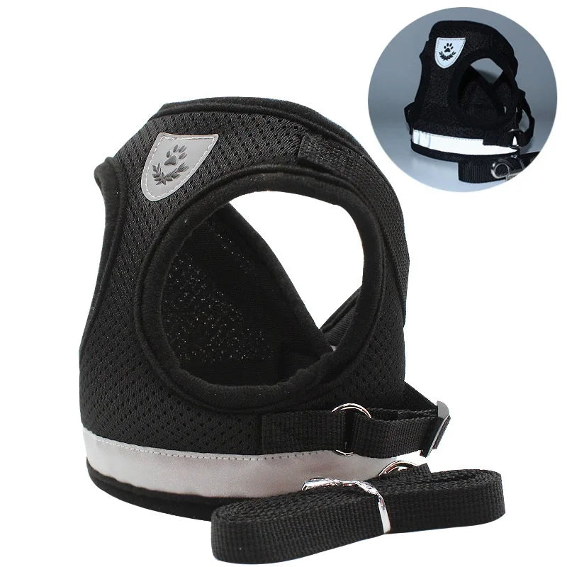 Quality Dog Harness And Leash Set Dog Accessories For Small Dog Chest Harness Dog Leash French Bulldog Pug Medium Pet Supplies