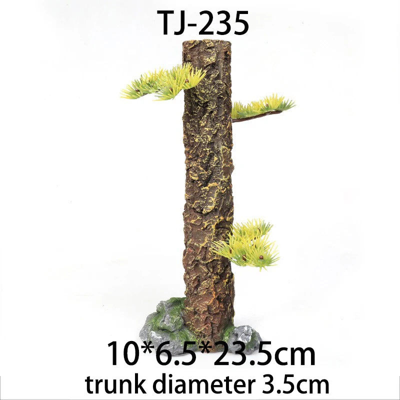 Fish Tank Resin Sinking Wood Aquarium Simulation Tree Trunk Driftwood Aquatic Plant Water Grass Tank Rainforest Landscaping Tree