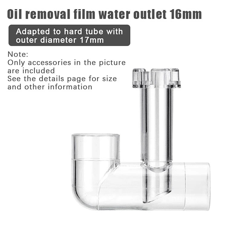 Fish Tank Decor for Akvarium; Aquarium Lily Outlet and Skimmer; Supplies for Filtered Fishbowls.