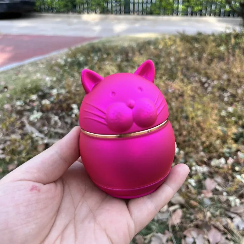Cute Cat Shape Metal Smoking Grinder Zinc Alloy Cigarette  Grinder Spice Grinder Tool