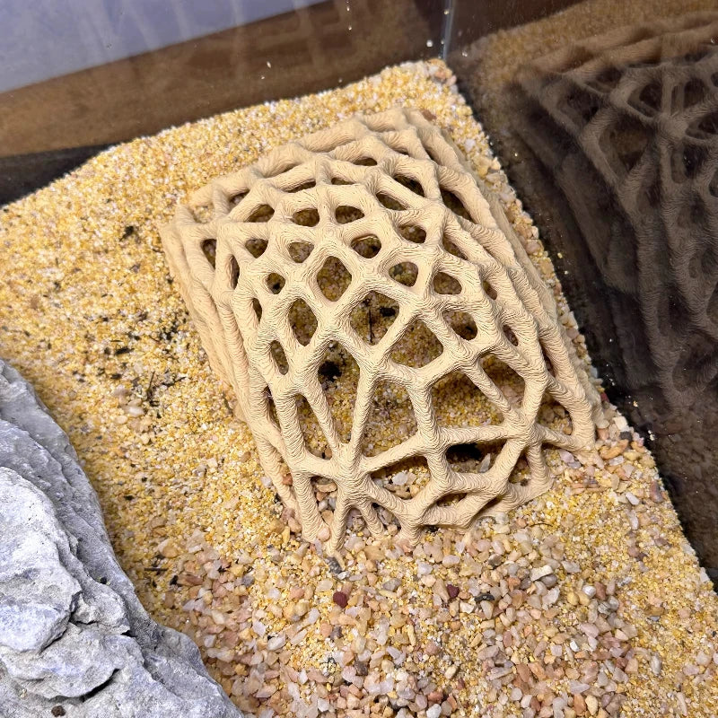 3D Printing，Fish Tank Hiding Cave for Small Fish and Shrimp Reptile Breeding Rest Play，Aquarium Landscape Decoration