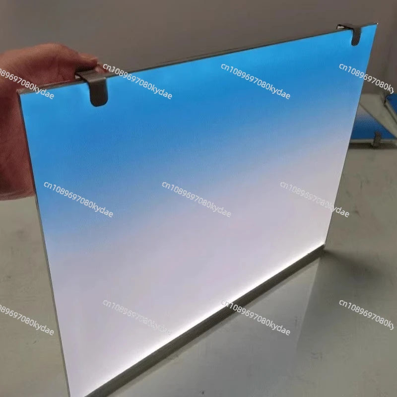 Fish Tank Background Board LED Aquarium Grass Tank White Light RGB Rainbow Gradient Acrylic Luminous Background Decoration