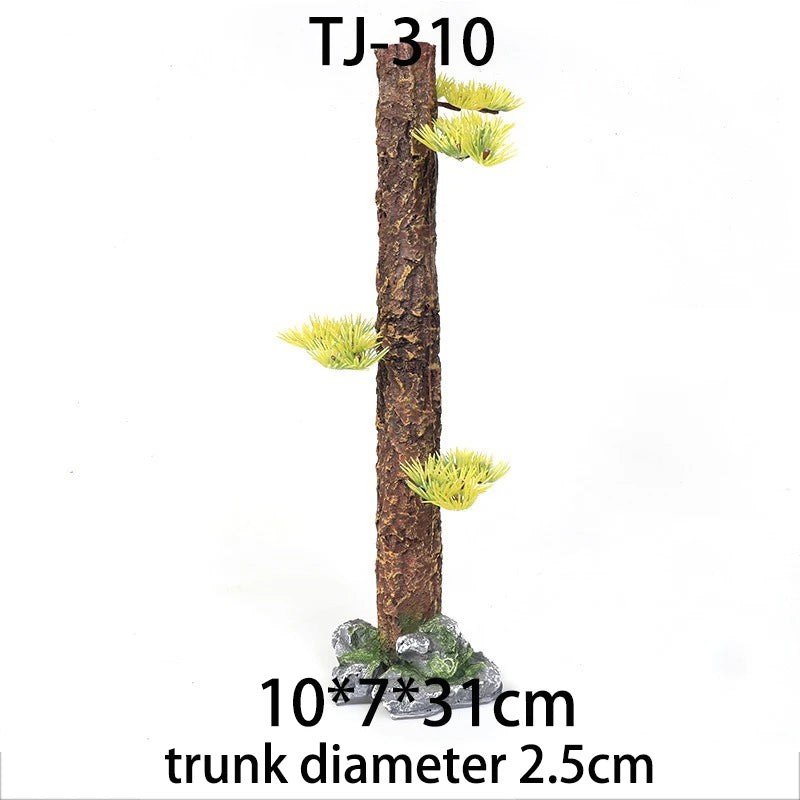 Fish Tank Resin Sinking Wood Aquarium Simulation Tree Trunk Driftwood Aquatic Plant Water Grass Tank Rainforest Landscaping Tree