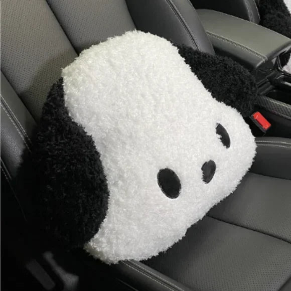 Internet-Famous Dog Car Winter Headrests (1 Pcs ) – Plush Neck-Protective Style, for Ladies, Adds Cuteness to Interior