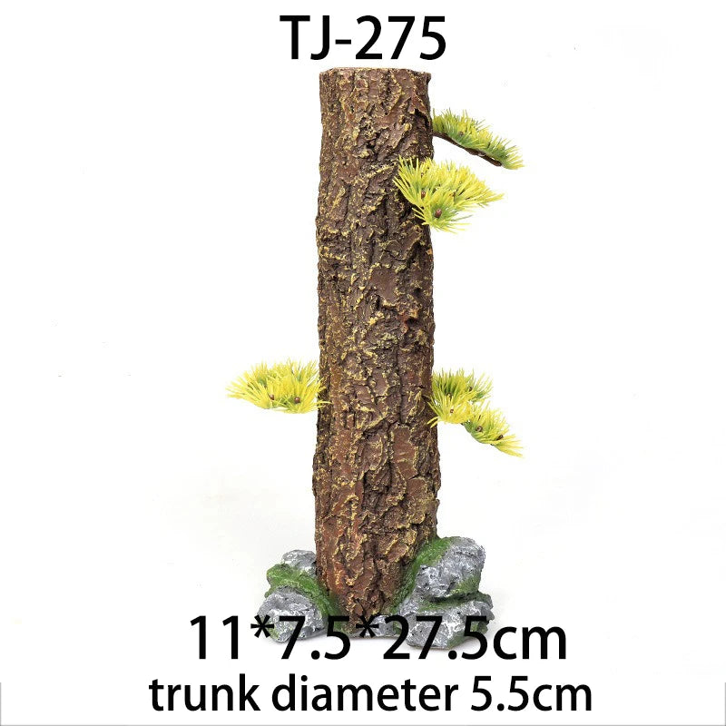 Fish Tank Resin Sinking Wood Aquarium Simulation Tree Trunk Driftwood Aquatic Plant Water Grass Tank Rainforest Landscaping Tree