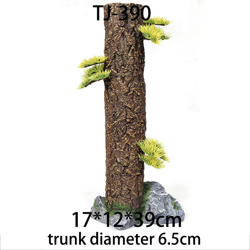 Fish Tank Resin Sinking Wood Aquarium Simulation Tree Trunk Driftwood Aquatic Plant Water Grass Tank Rainforest Landscaping Tree